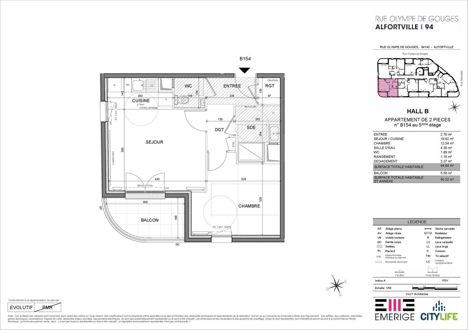 Appartement à vendre, 45m², Alfortville