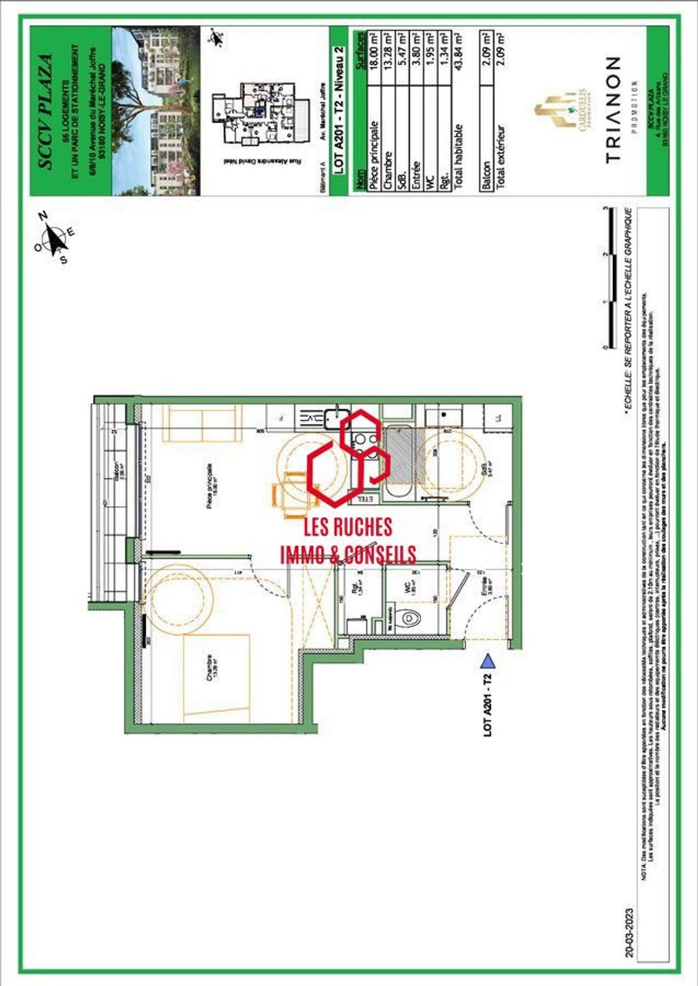 Appartement à vendre, 45m², Noisy-le-Grand