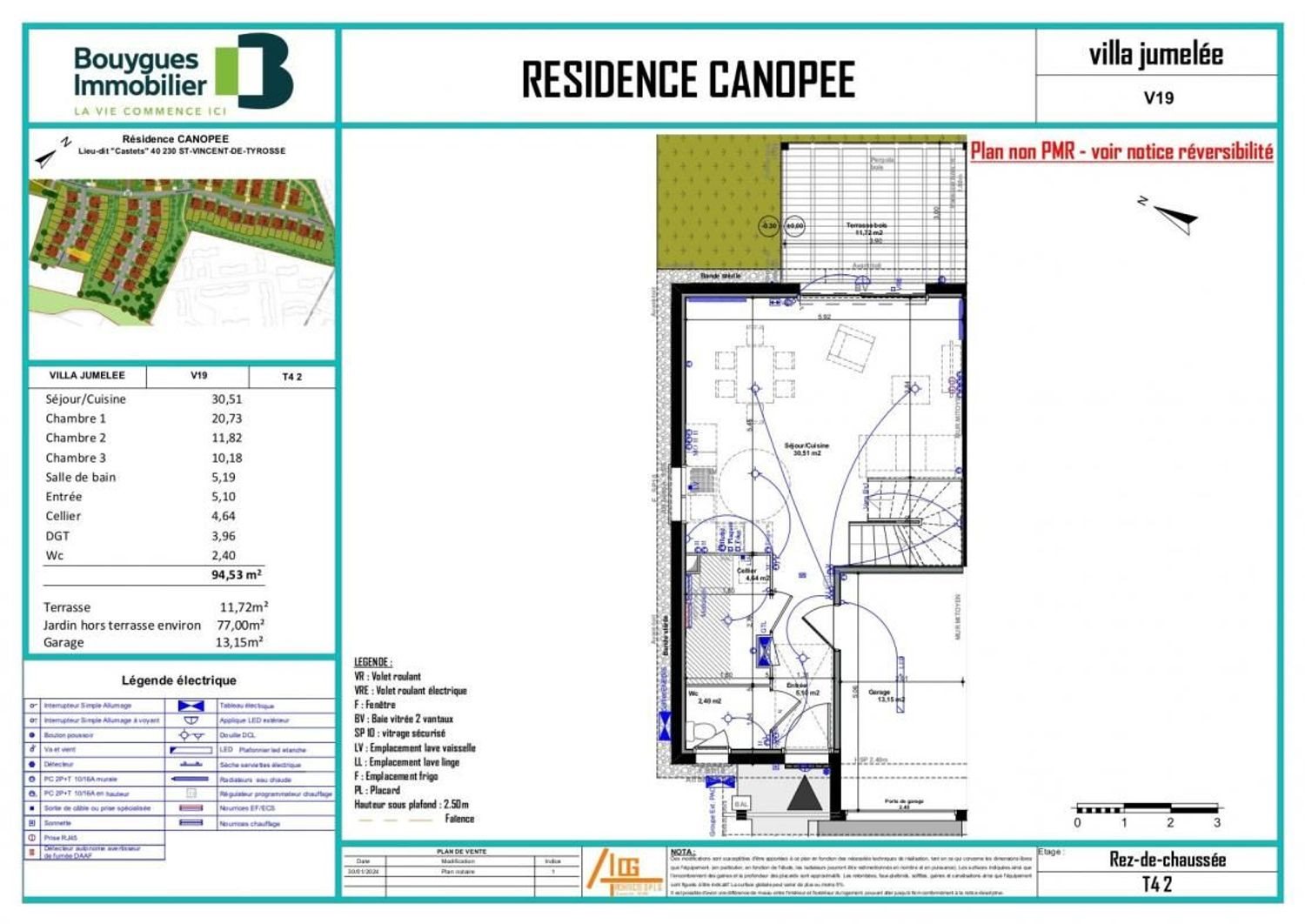 Maison à vendre, 94m², Saint-Vincent-de-Tyrosse