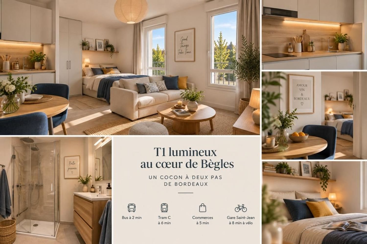 Appartement à vendre, 29m², Bègles