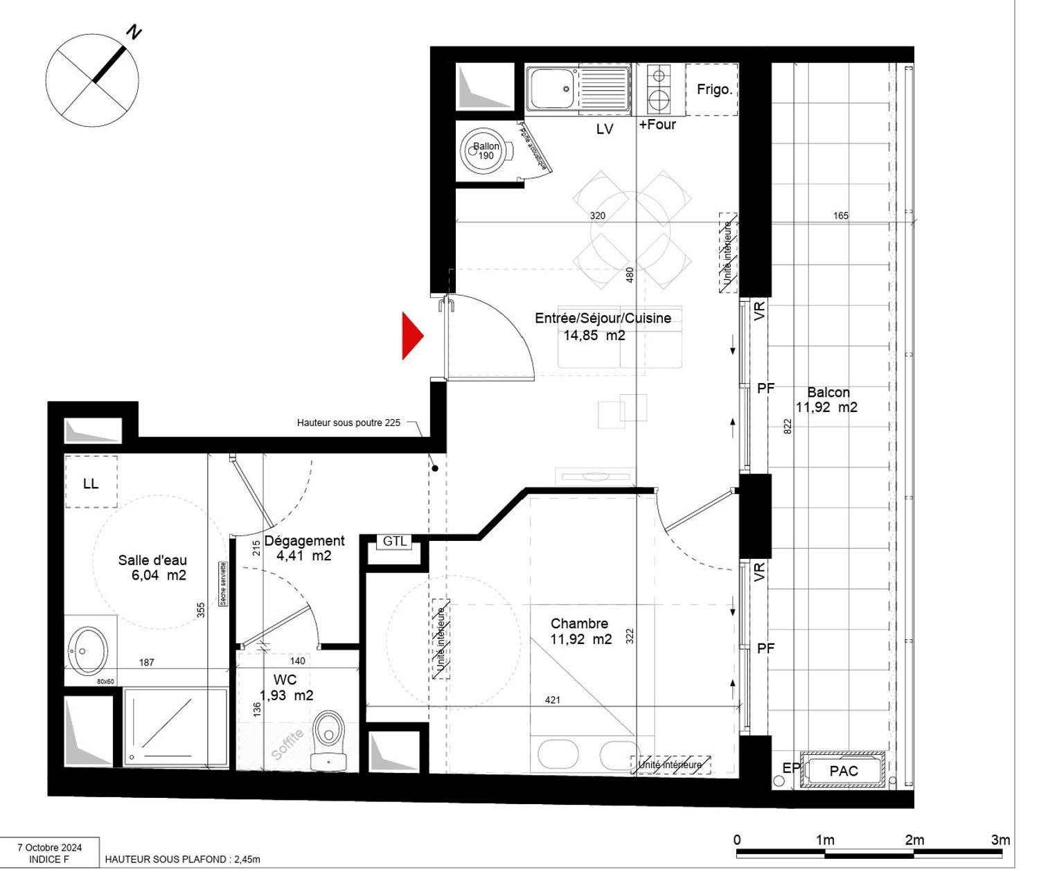 Appartement à vendre, 39m², Bordeaux