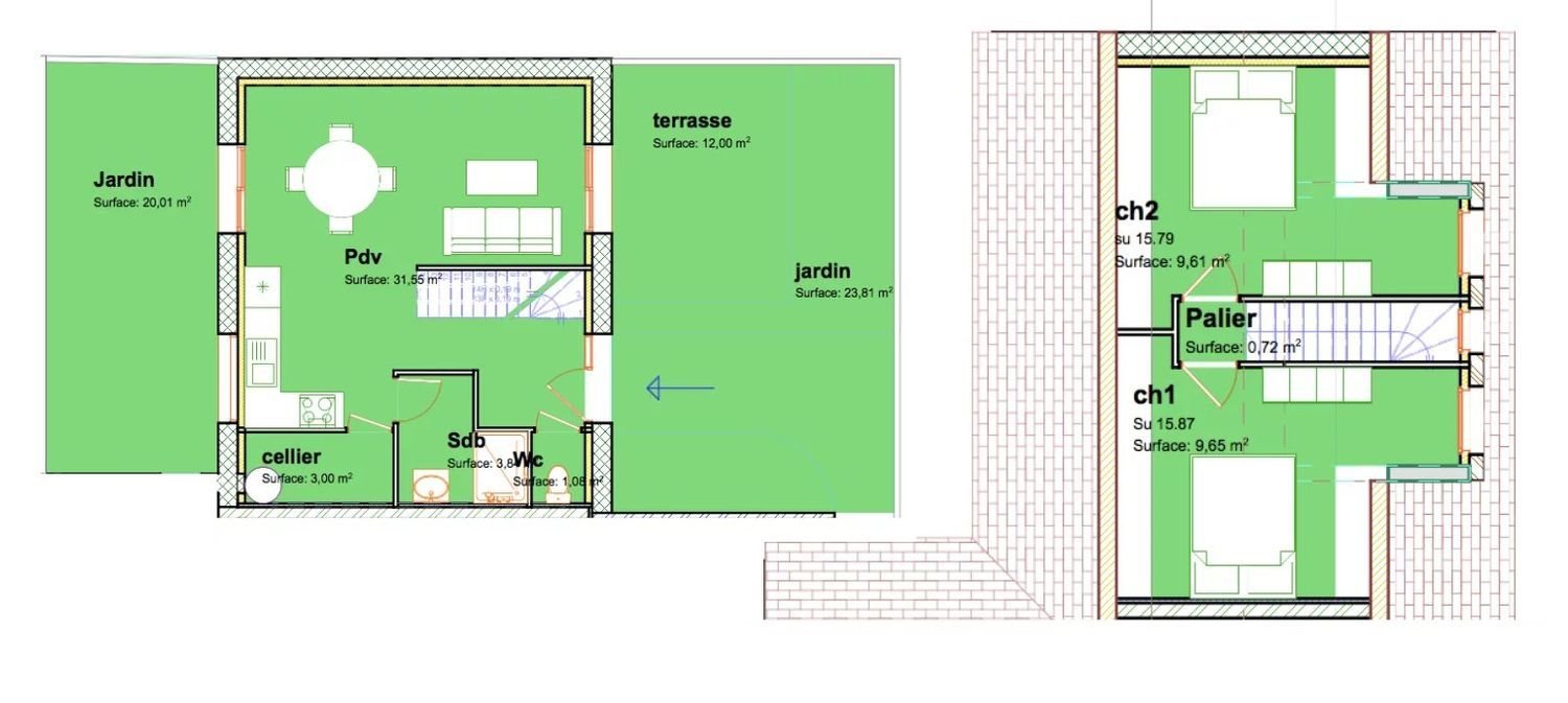 Maison à vendre, 81m², Merlimont