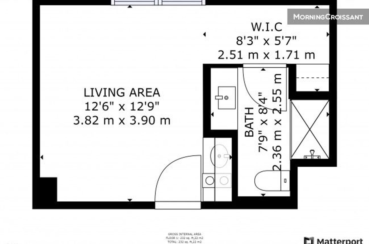 Appartement à louer, 22m², Paris 17ème