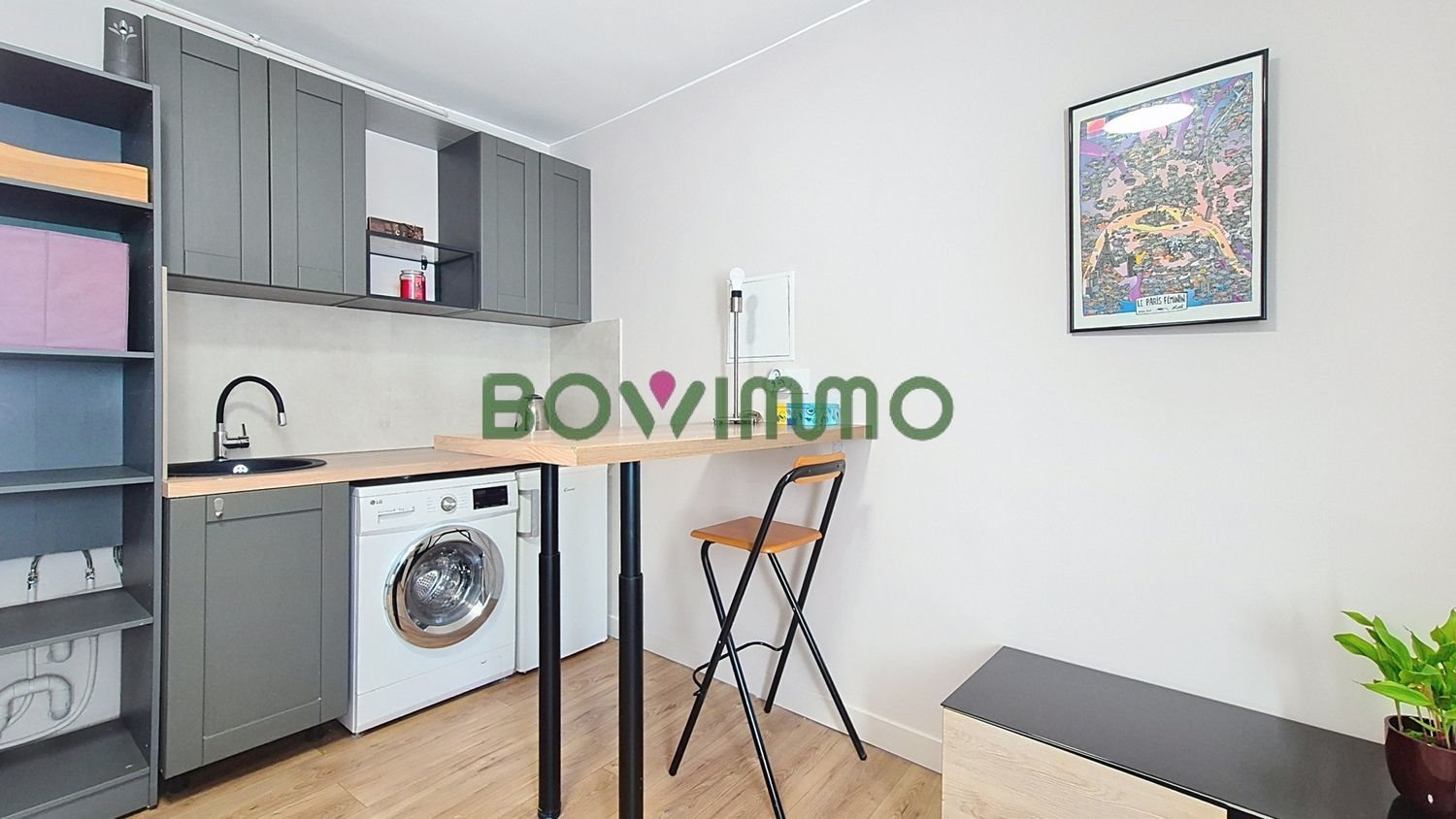 Appartement à louer, 17m², Saint-Maurice