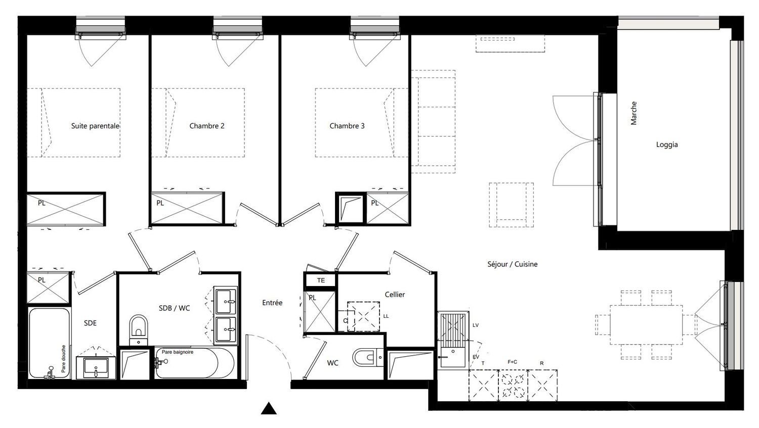 Appartement à vendre, 88m², Pessac