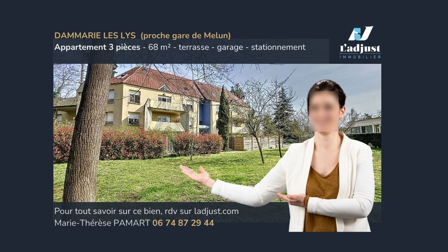 Appartement à vendre, 68m², Dammarie-lès-Lys