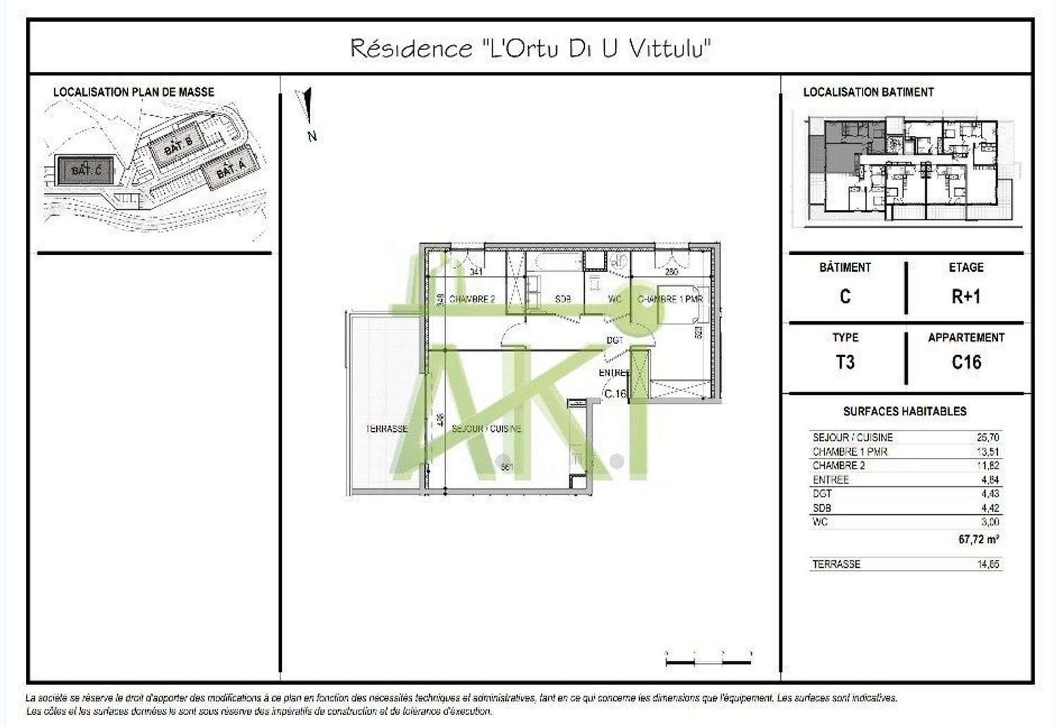 Appartement à vendre, 67m², Ajaccio