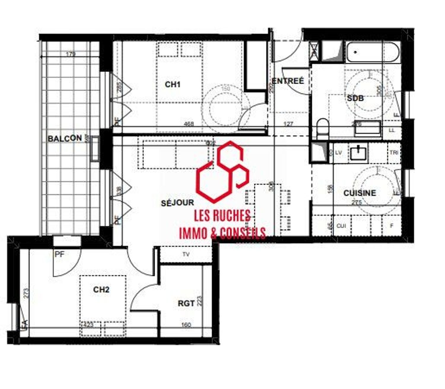 Appartement à vendre, 67m², Pantin