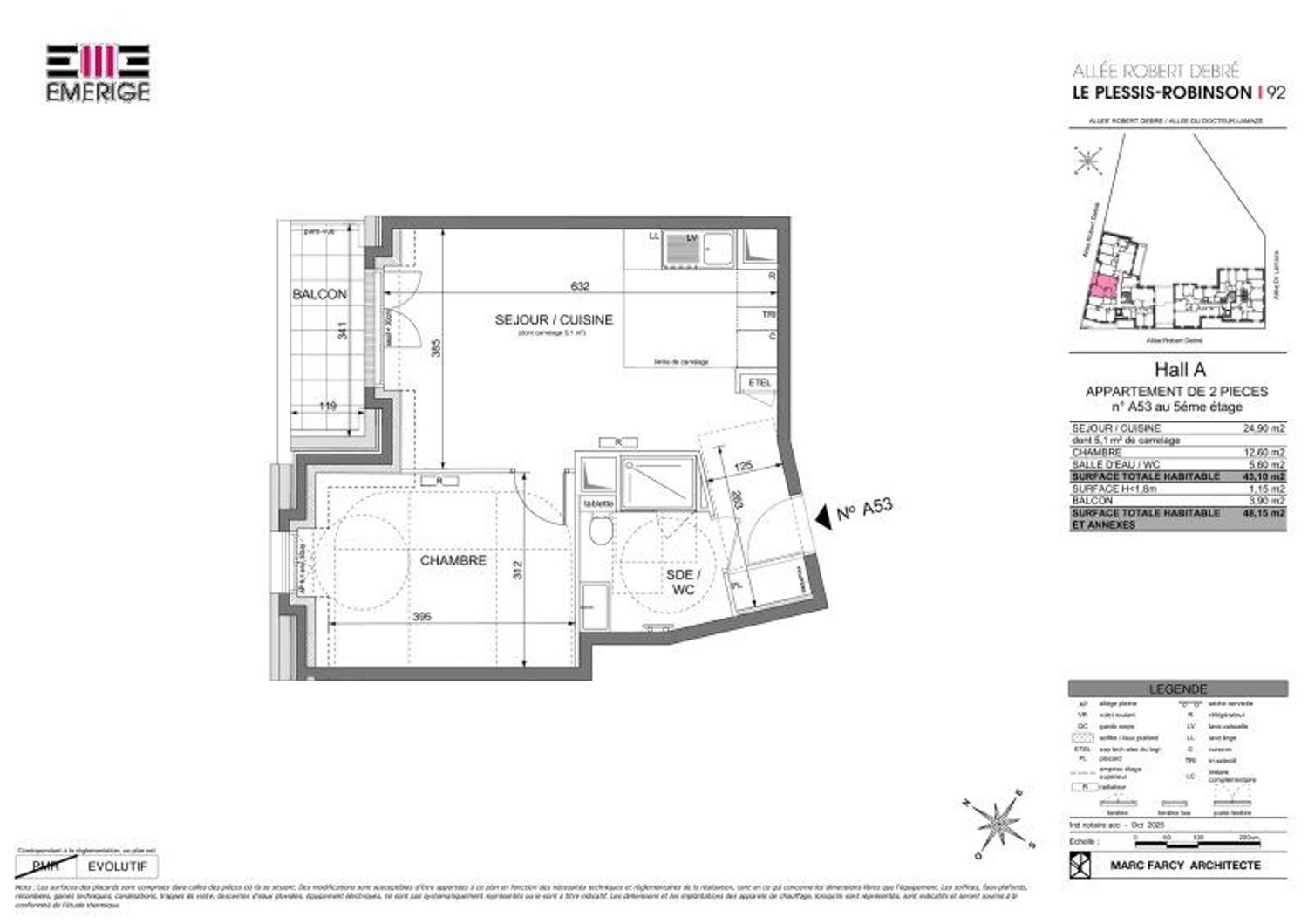 Appartement à vendre, 43m², Le Plessis-Robinson