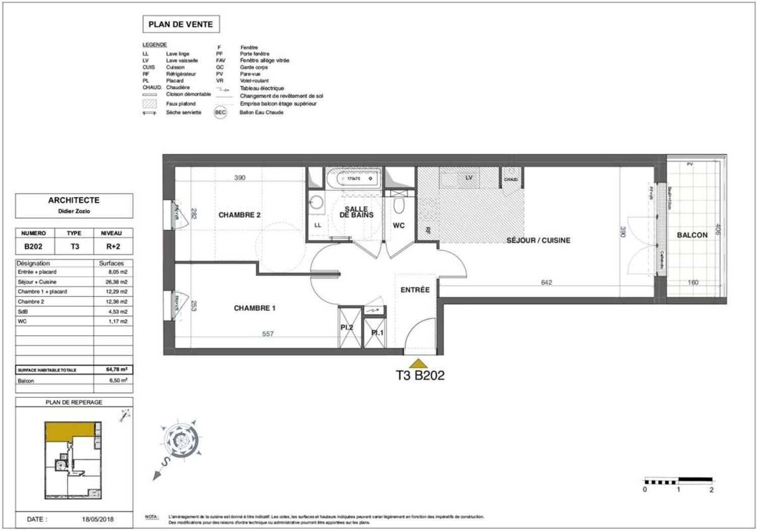 Appartement à louer, 64m², Nantes
