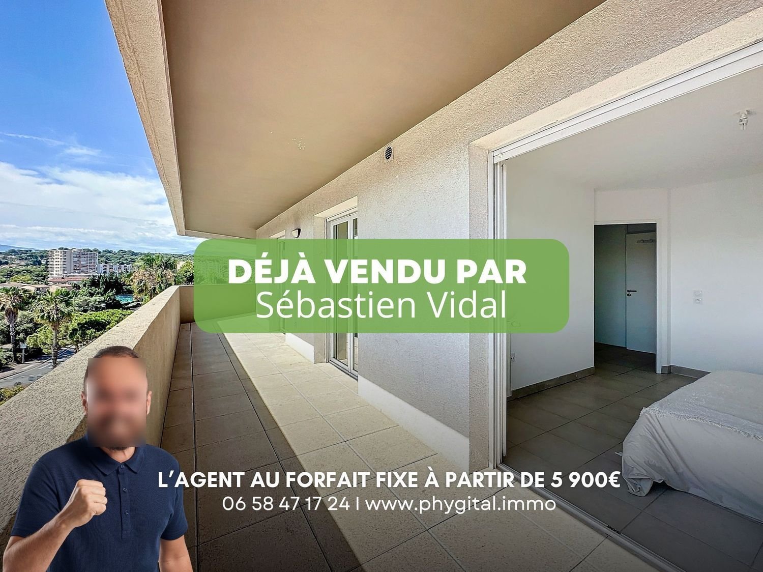 Appartement à vendre, 56m², Antibes