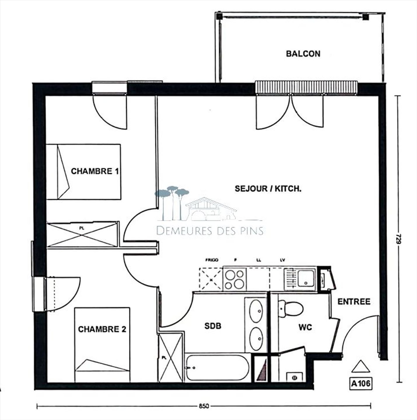 Appartement à vendre, 60m², Soustons