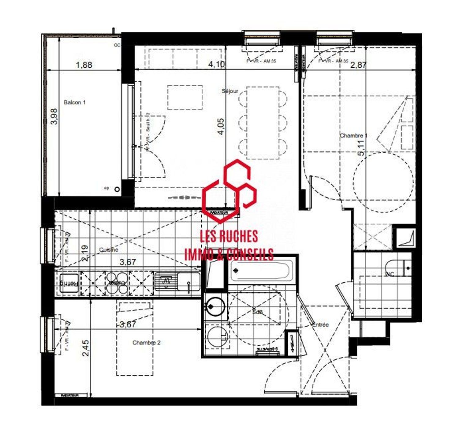 Appartement à vendre, 65m², Brunoy