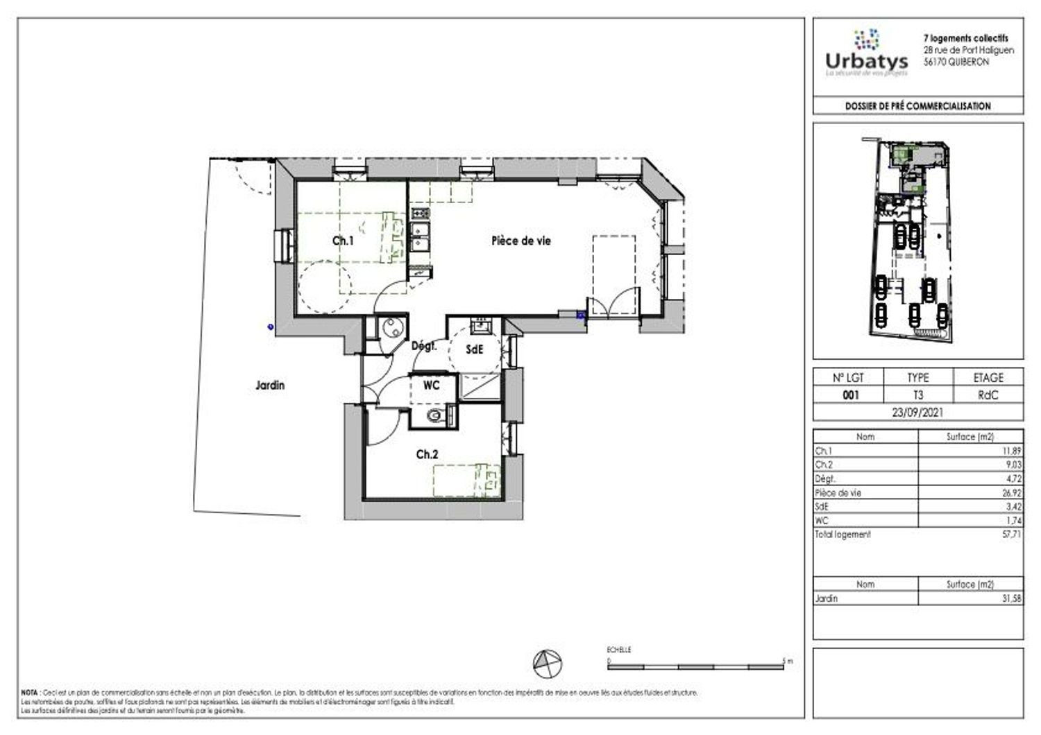 Appartement à vendre, 57m², Quiberon