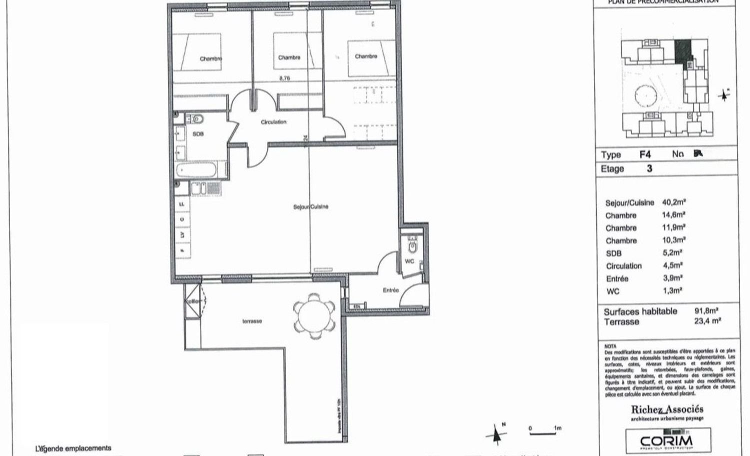 Appartement à vendre, 91m², Montpellier