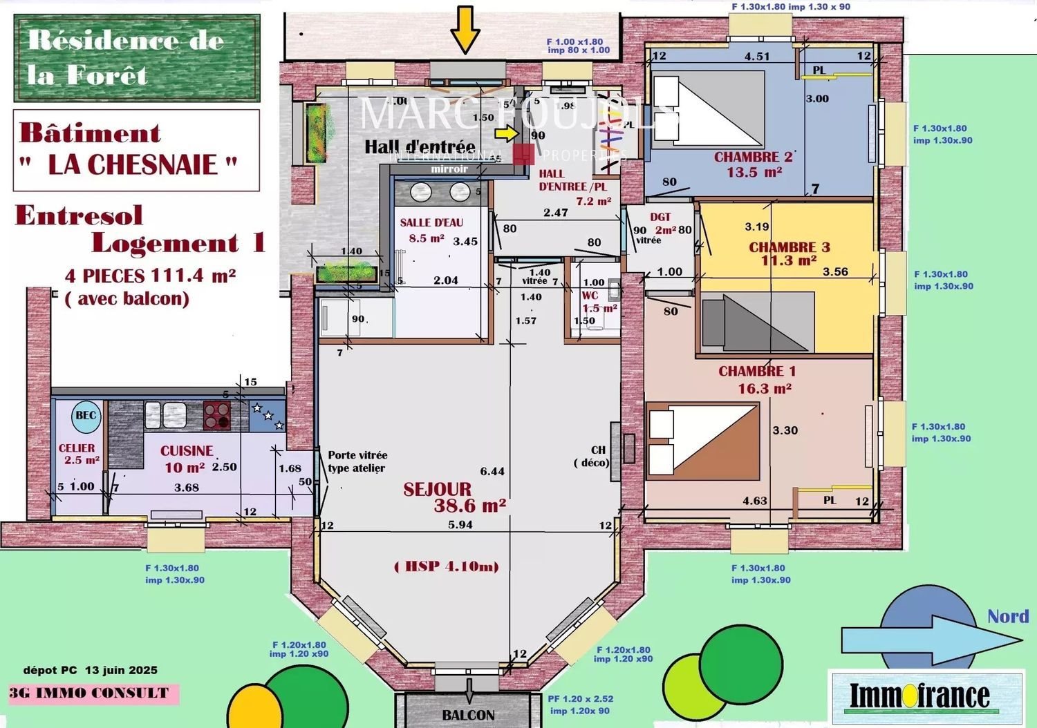 Appartement à vendre, 111m², Chantilly