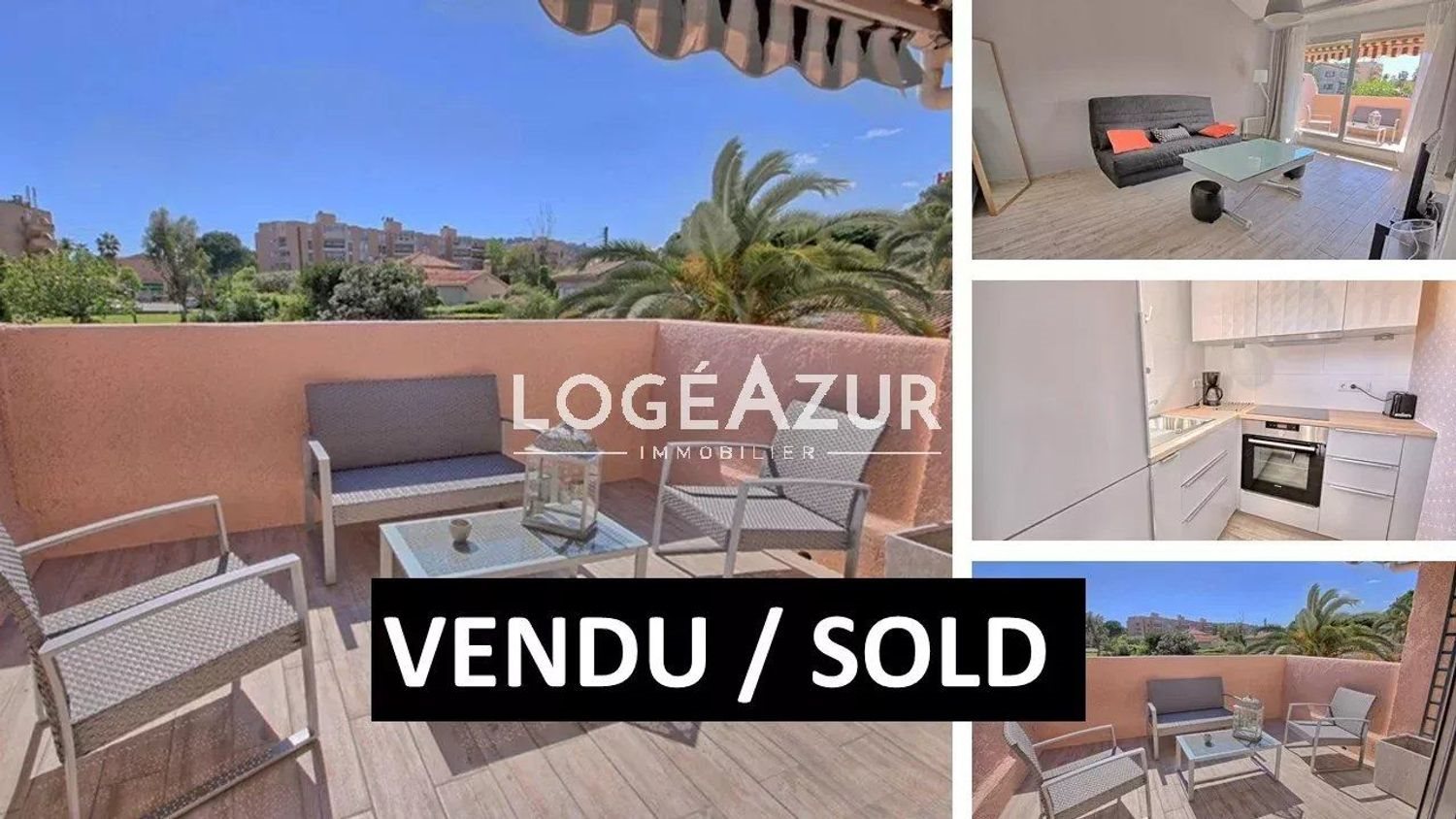 Appartement à vendre, 30m², Vallauris