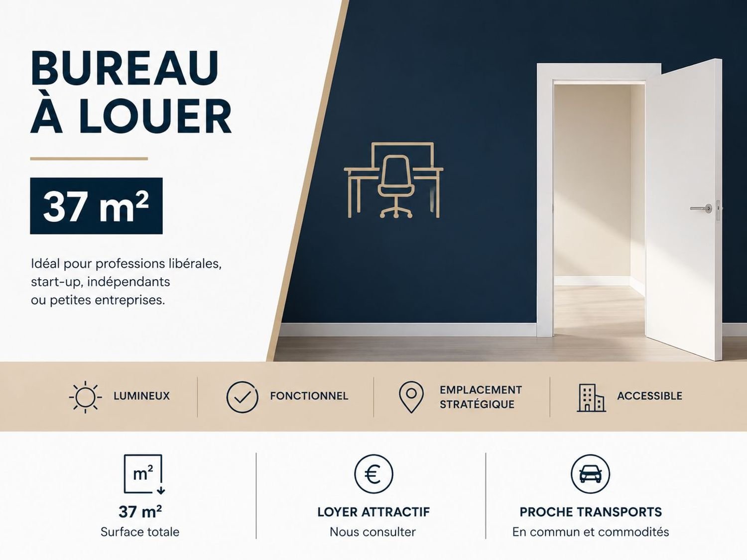 Appartement à louer, 33m², Cesson