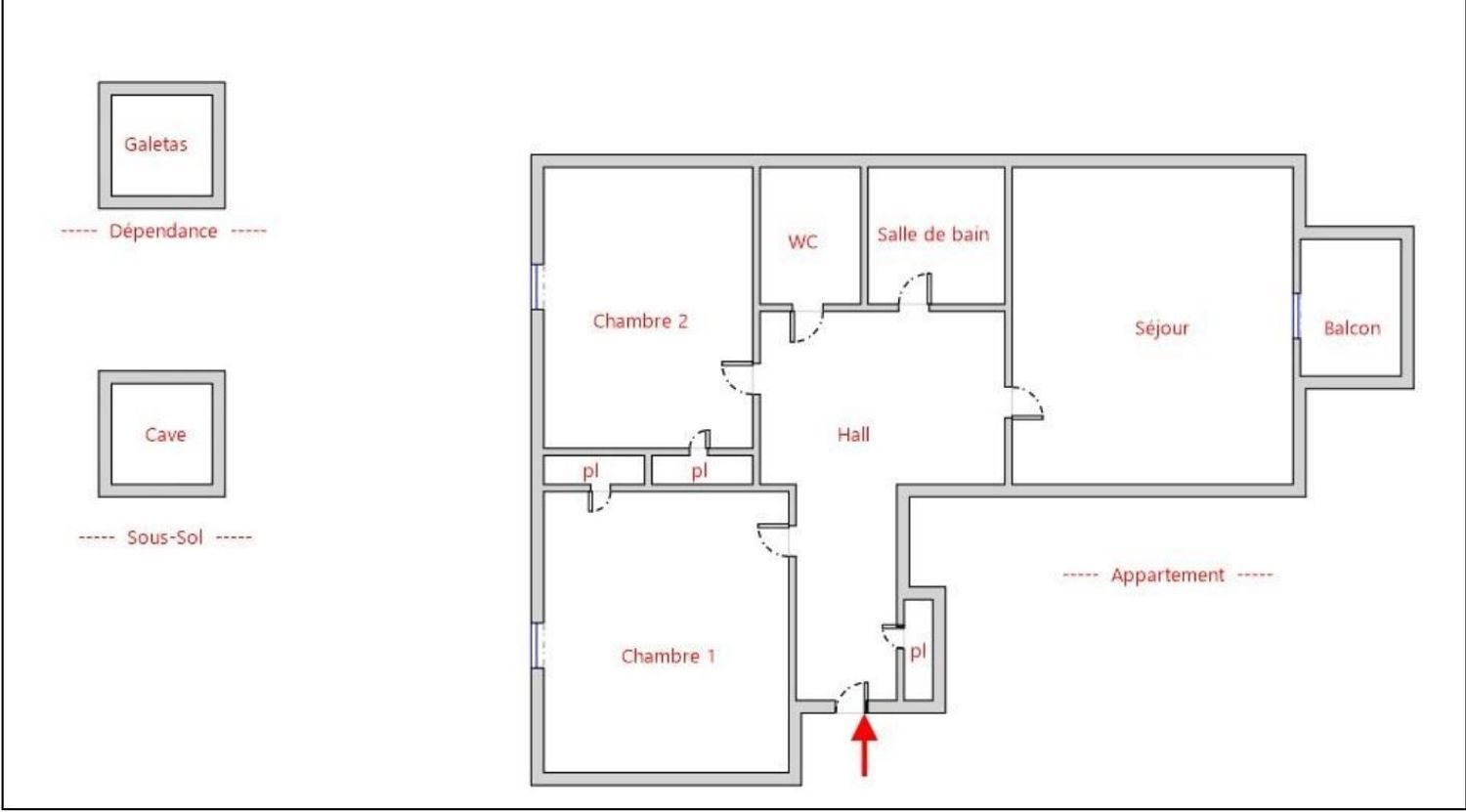 Appartement à vendre, 61m², Le Pont-de-Claix