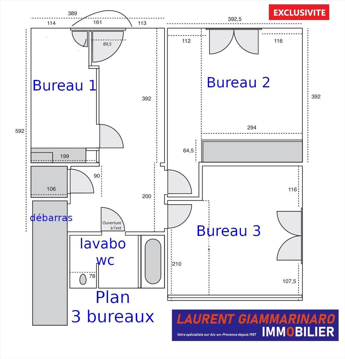 Appartement à vendre, 57m², Aix-en-Provence