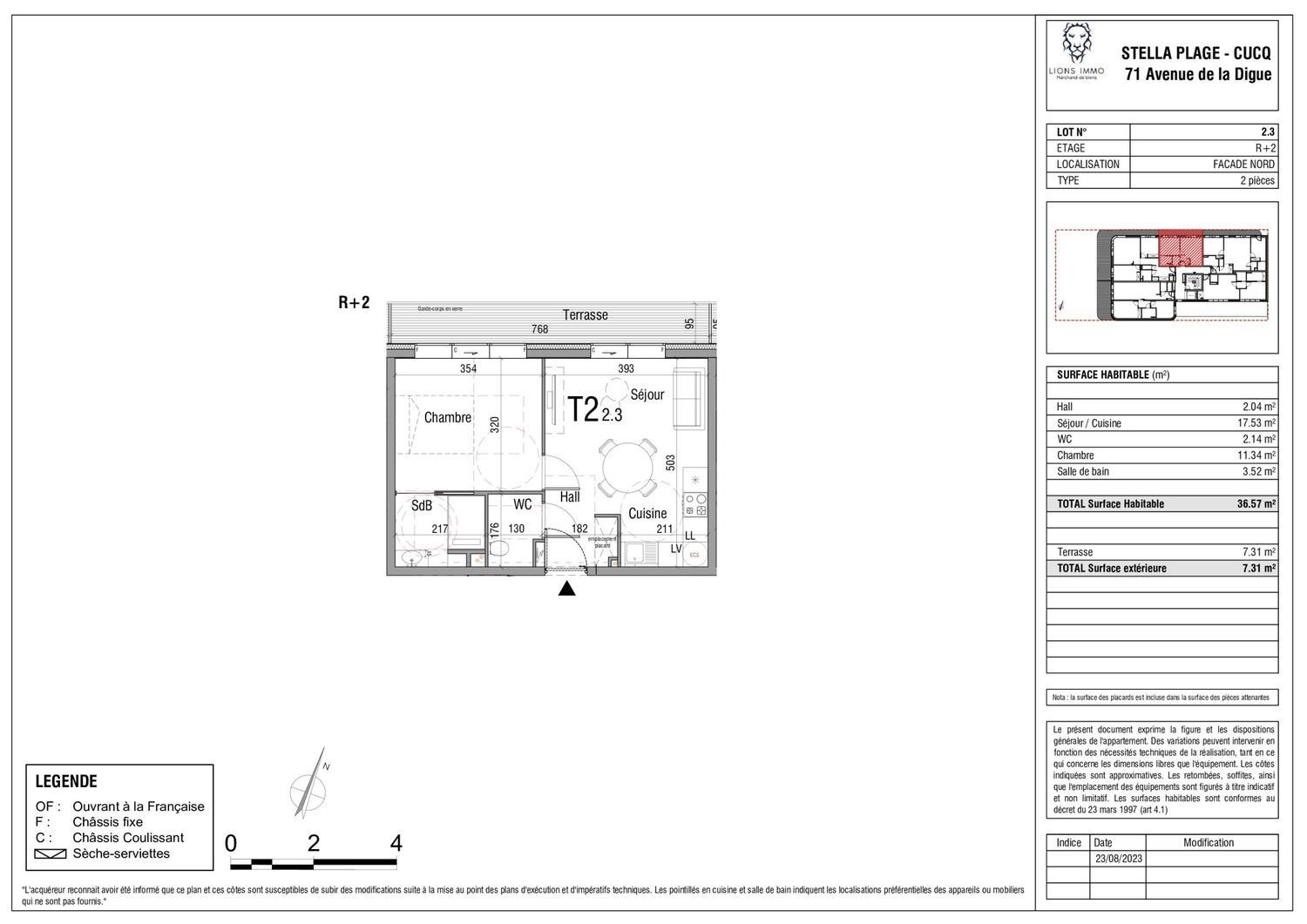 Appartement à vendre, 36m², Cucq