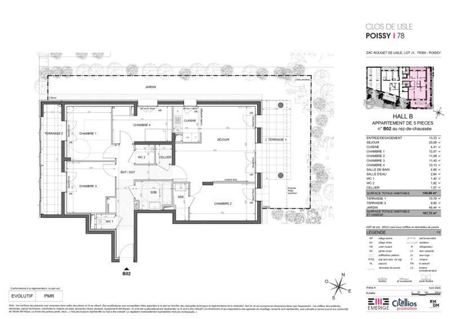 Appartement à vendre, 101m², Poissy