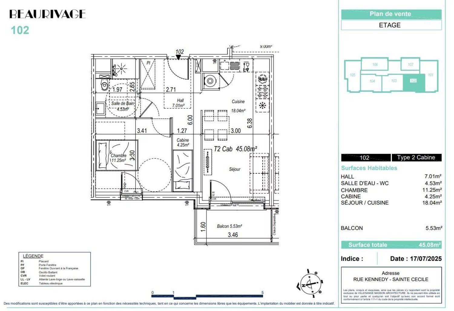 Appartement à vendre, 45m², Camiers