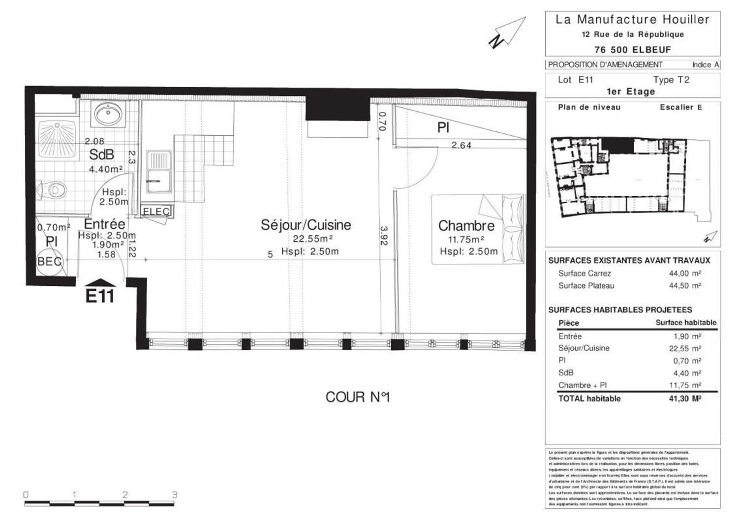Appartement à louer, 41m², Elbeuf