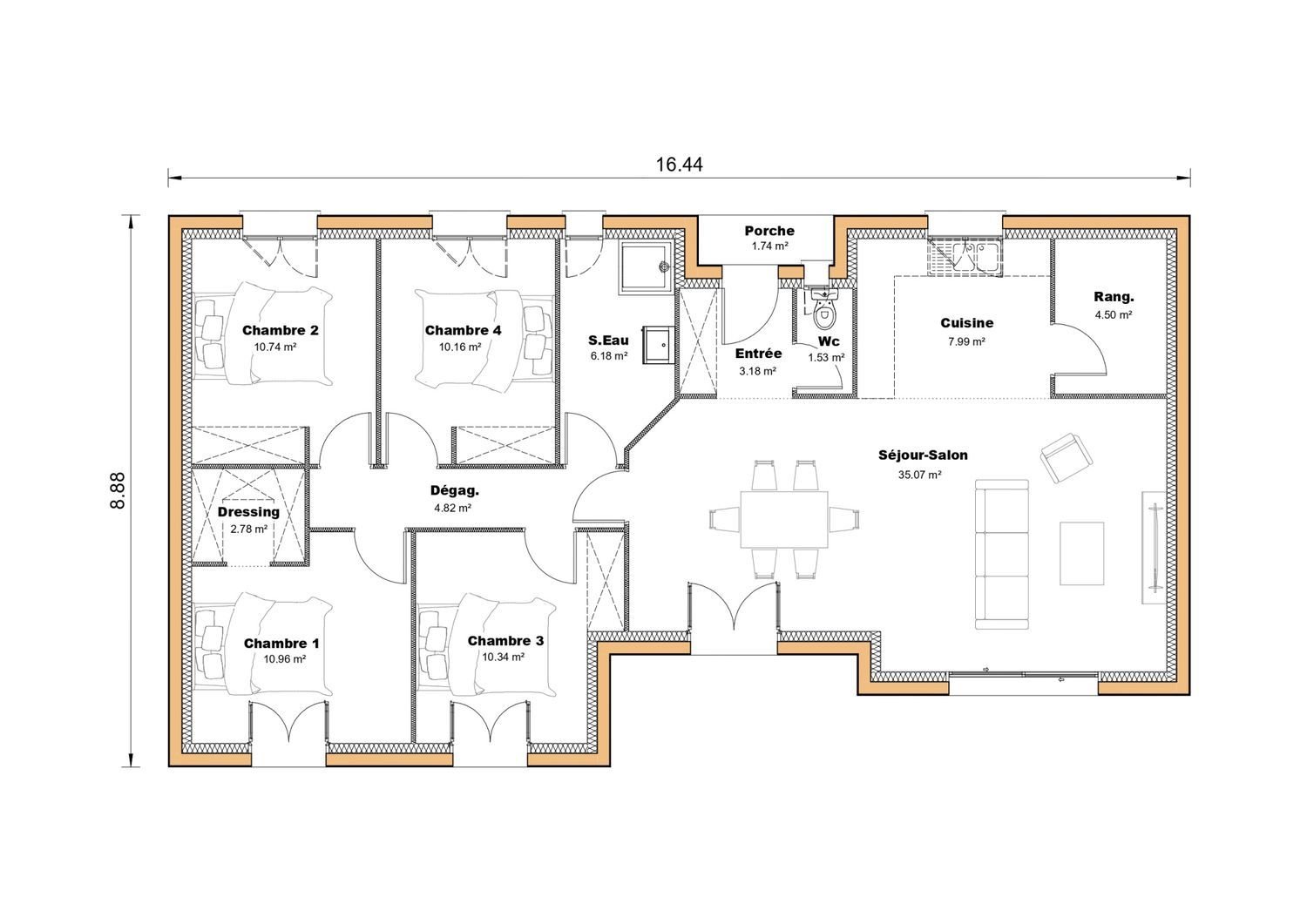 Maison à vendre, 108m², Nègrepelisse
