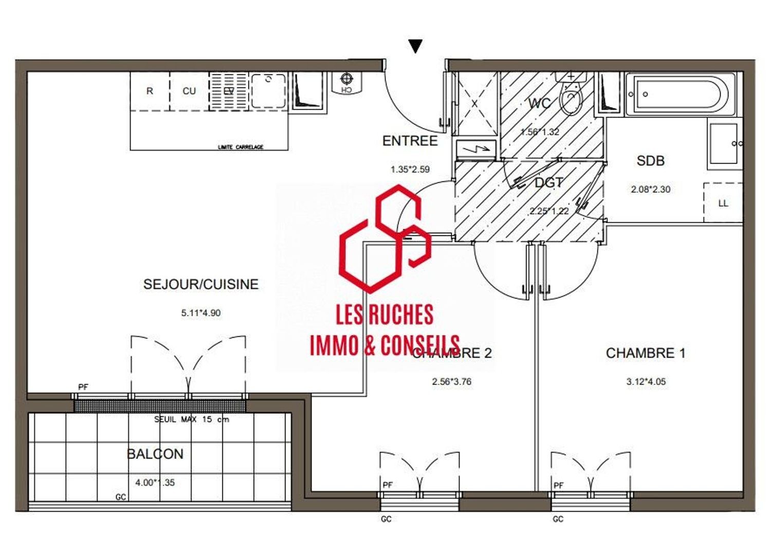 Appartement à vendre, 61m², Tournan-en-Brie