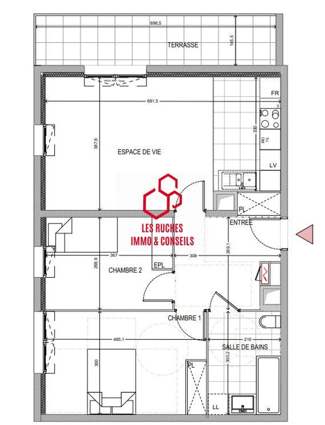 Appartement à vendre, 63m², Lagny-sur-Marne