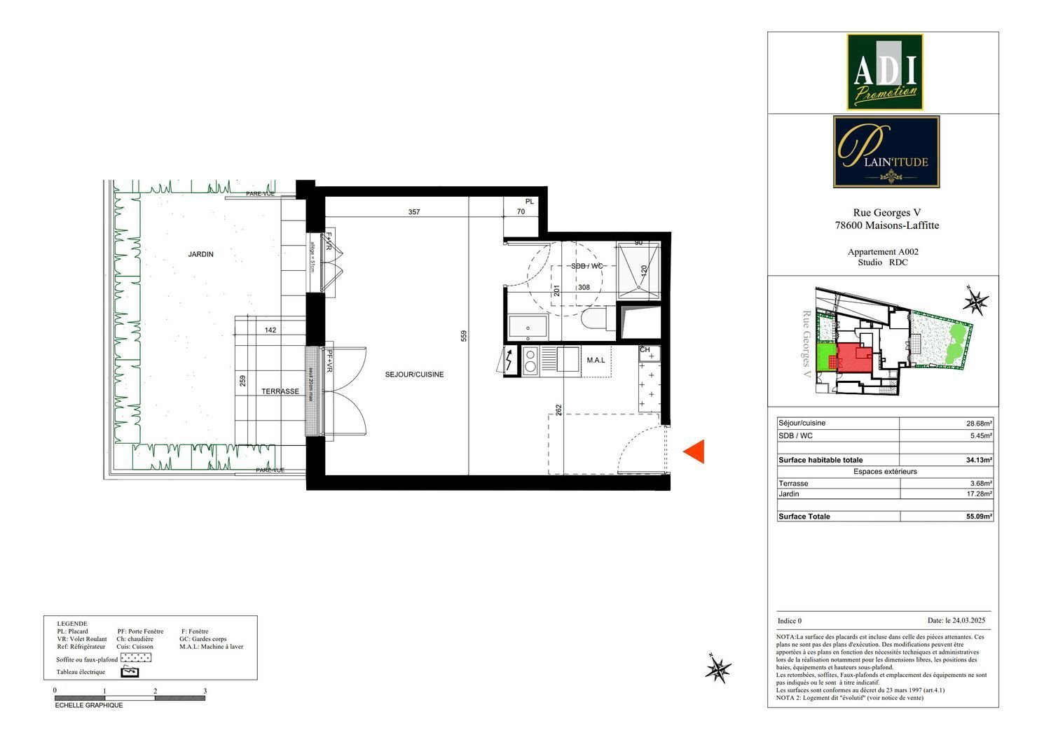 Appartement à vendre, 34m², Maisons-Laffitte