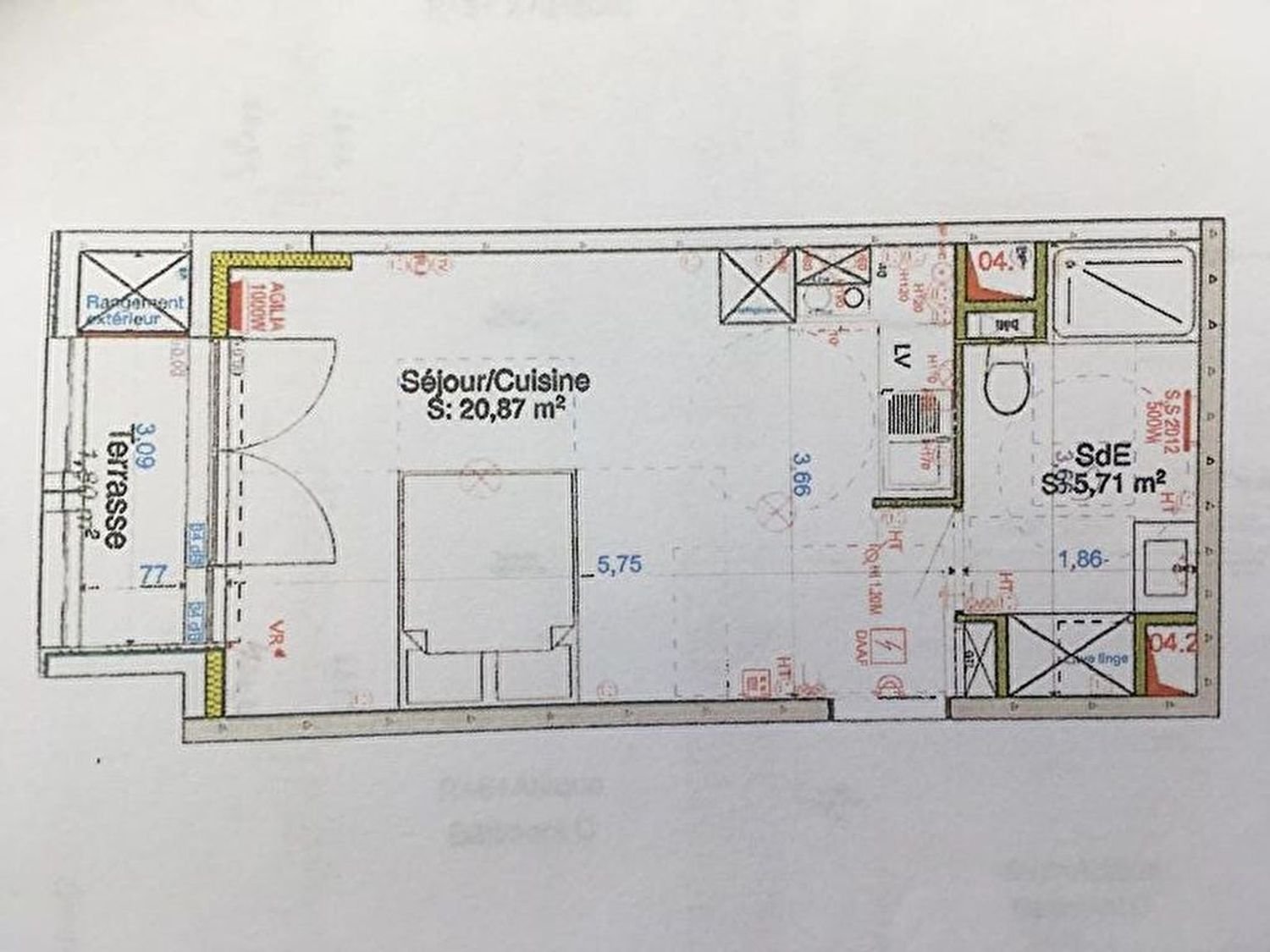Appartement à louer, 26m², Tours