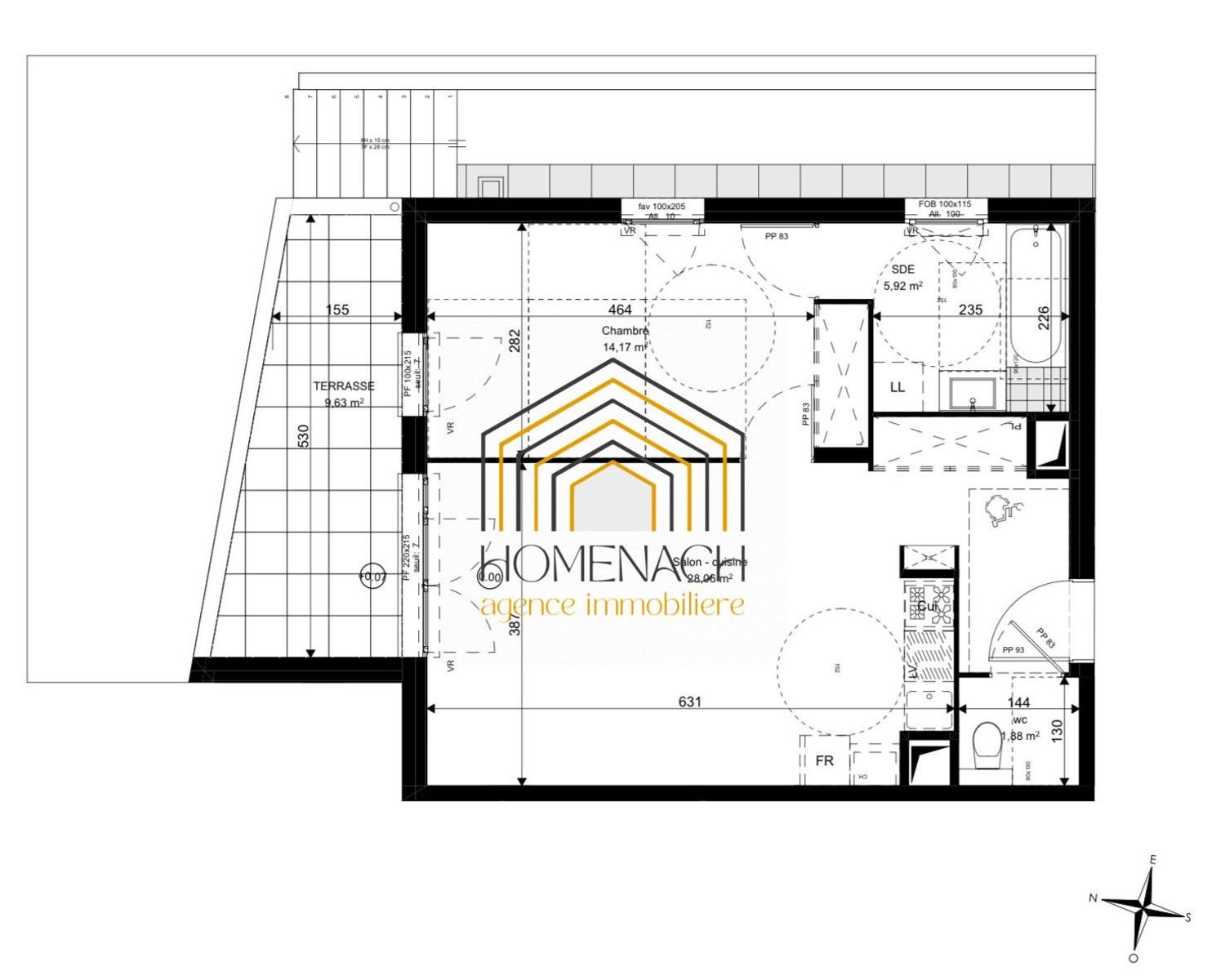 Appartement à vendre, 50m², Lentilly