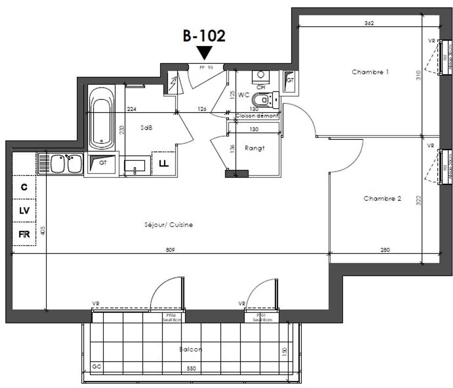 Appartement à vendre, 62m², Corbas