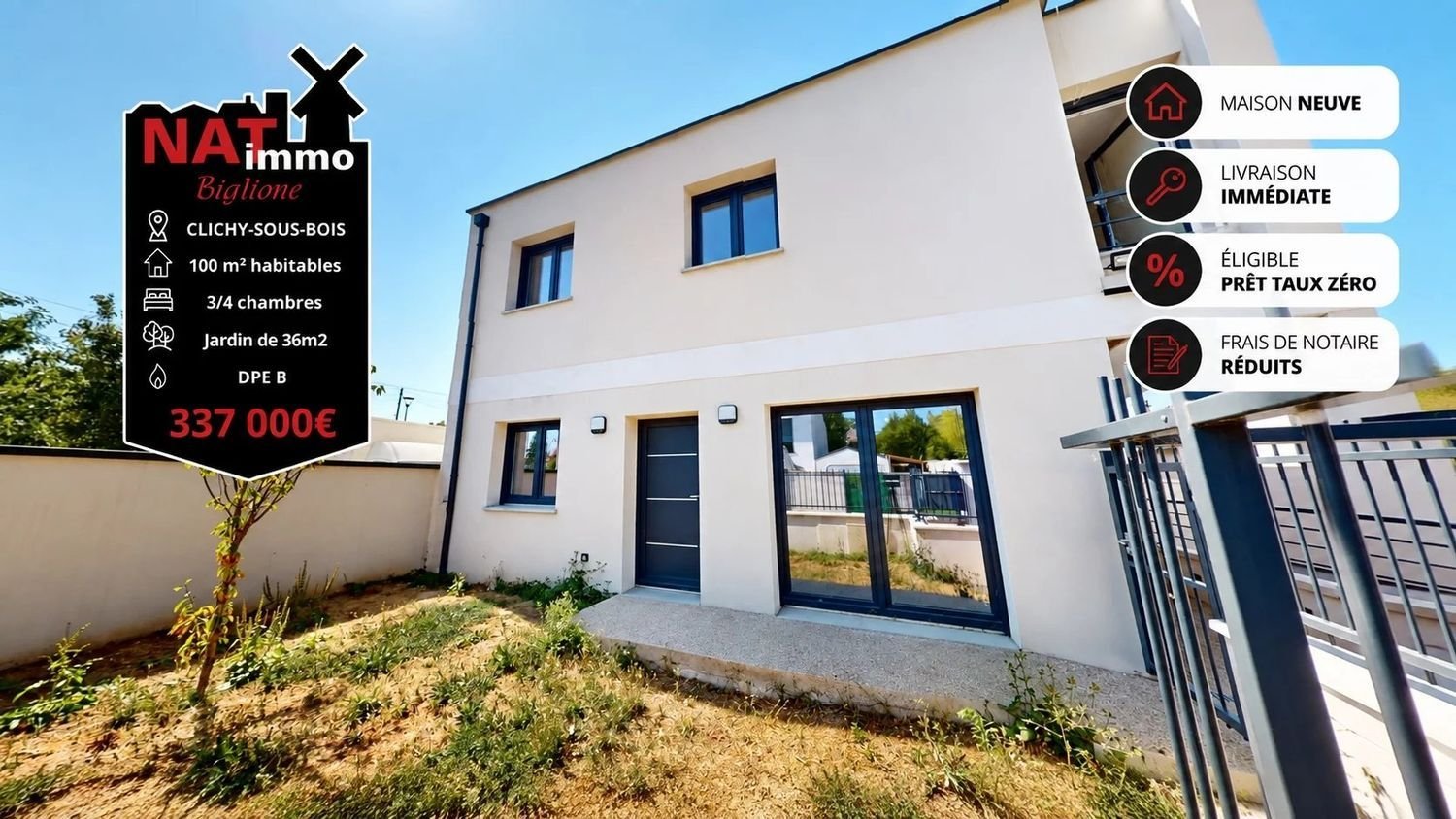 Maison à vendre, 100m², Clichy-sous-Bois