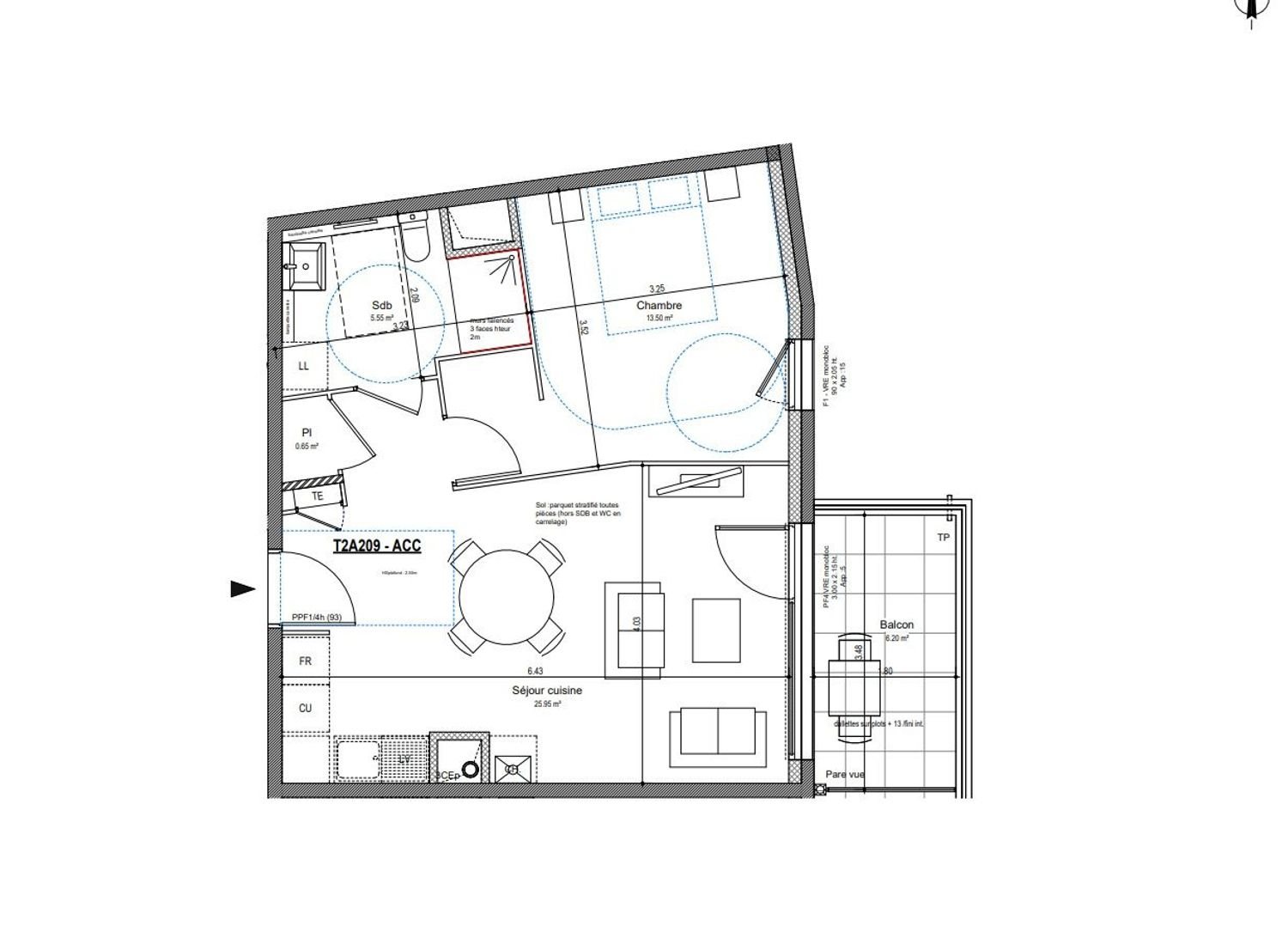 Appartement à vendre, 45m², Brindas
