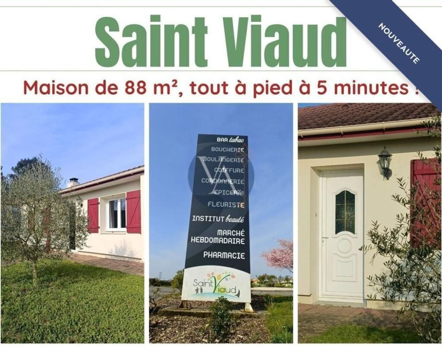 Maison à vendre, 88m², Saint-Viaud