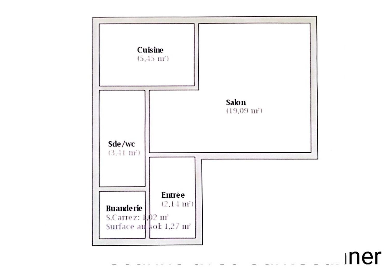 Appartement à vendre, 32m², Sarcelles