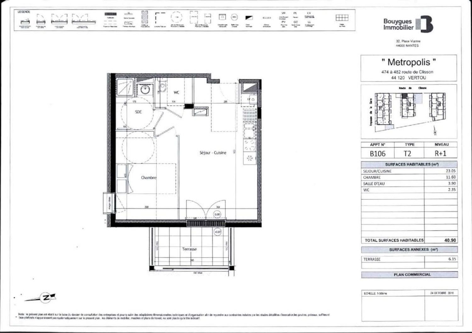 Appartement à louer, 40m², Vertou