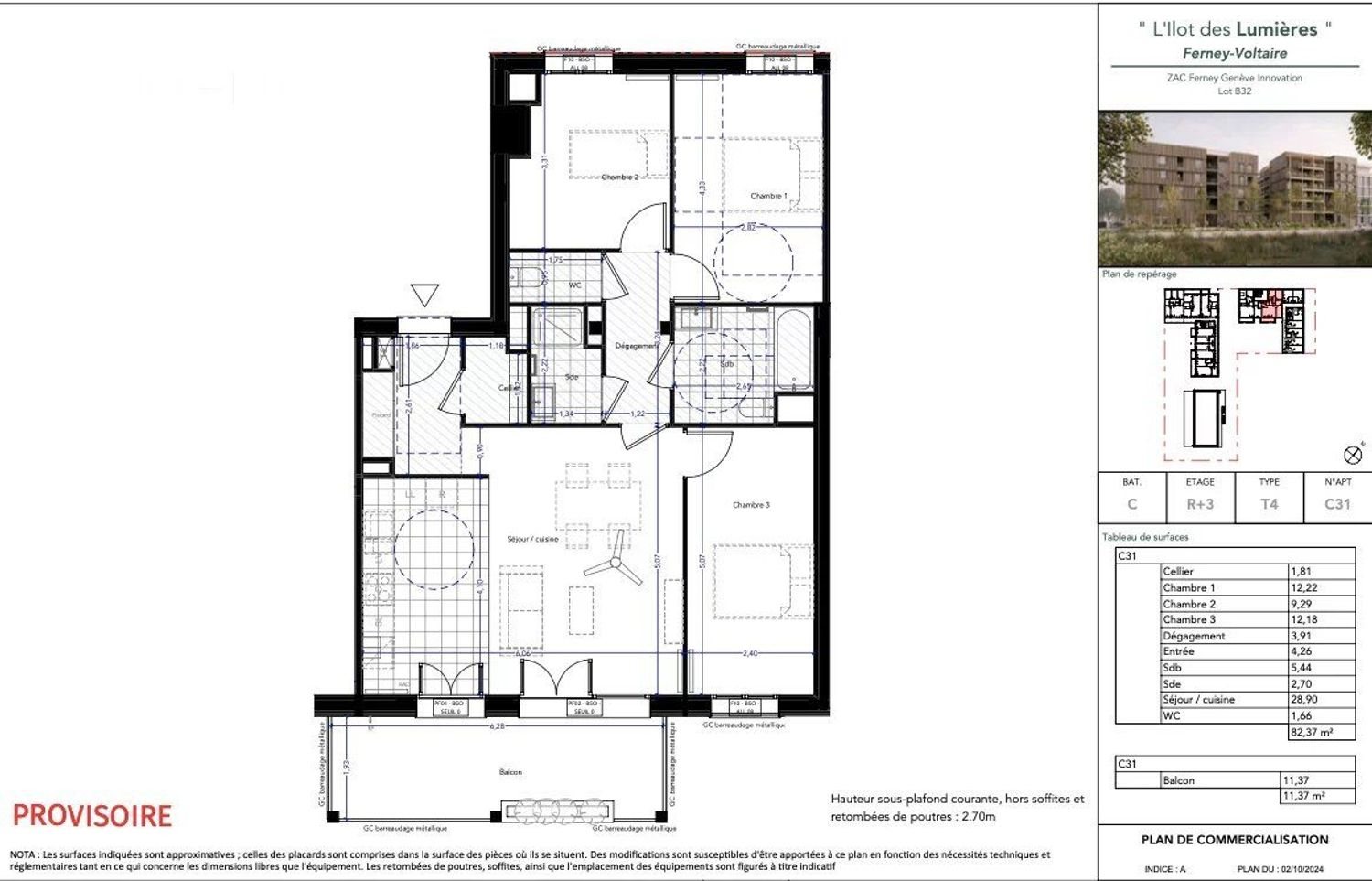 Appartement à vendre, 81m², Ferney-Voltaire