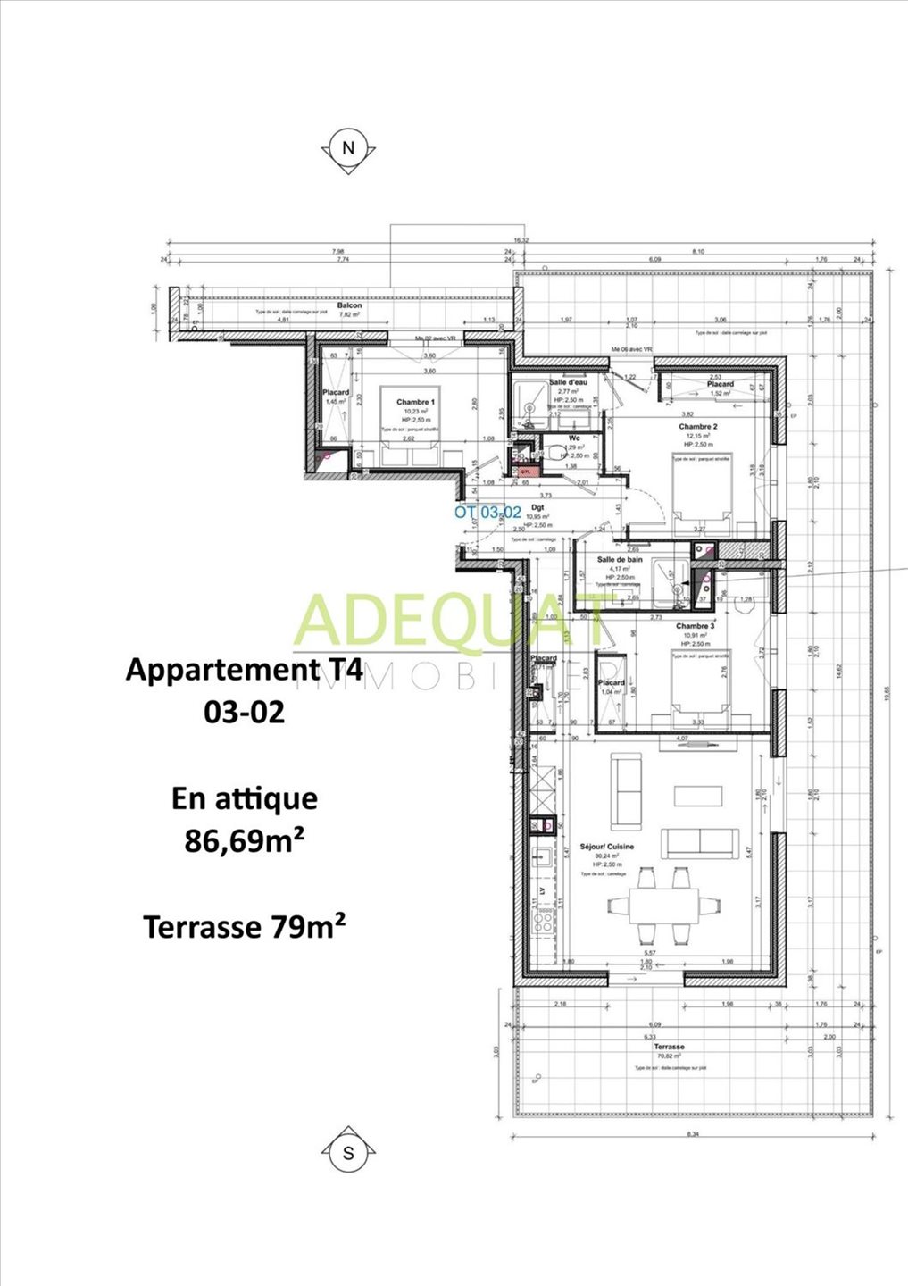 Appartement à vendre, 86m², La Tour-du-Pin