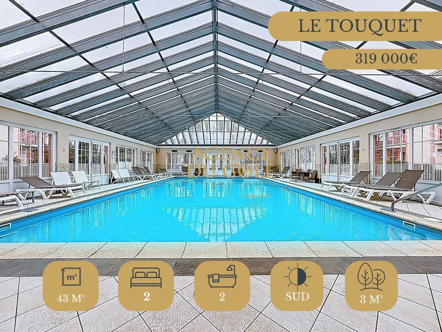 Appartement à vendre, 43m², Le Touquet-Paris-Plage