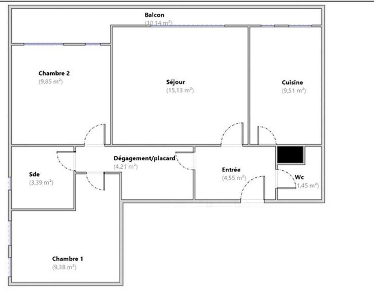 Appartement à vendre, 60m², Sarcelles