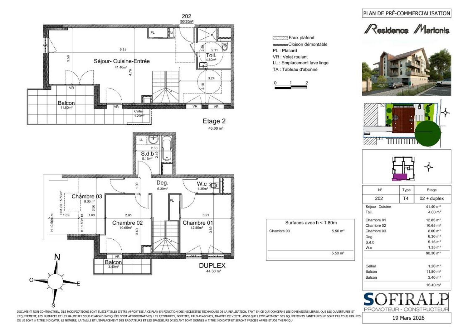 Appartement à vendre, 96m², Bourgoin-Jallieu