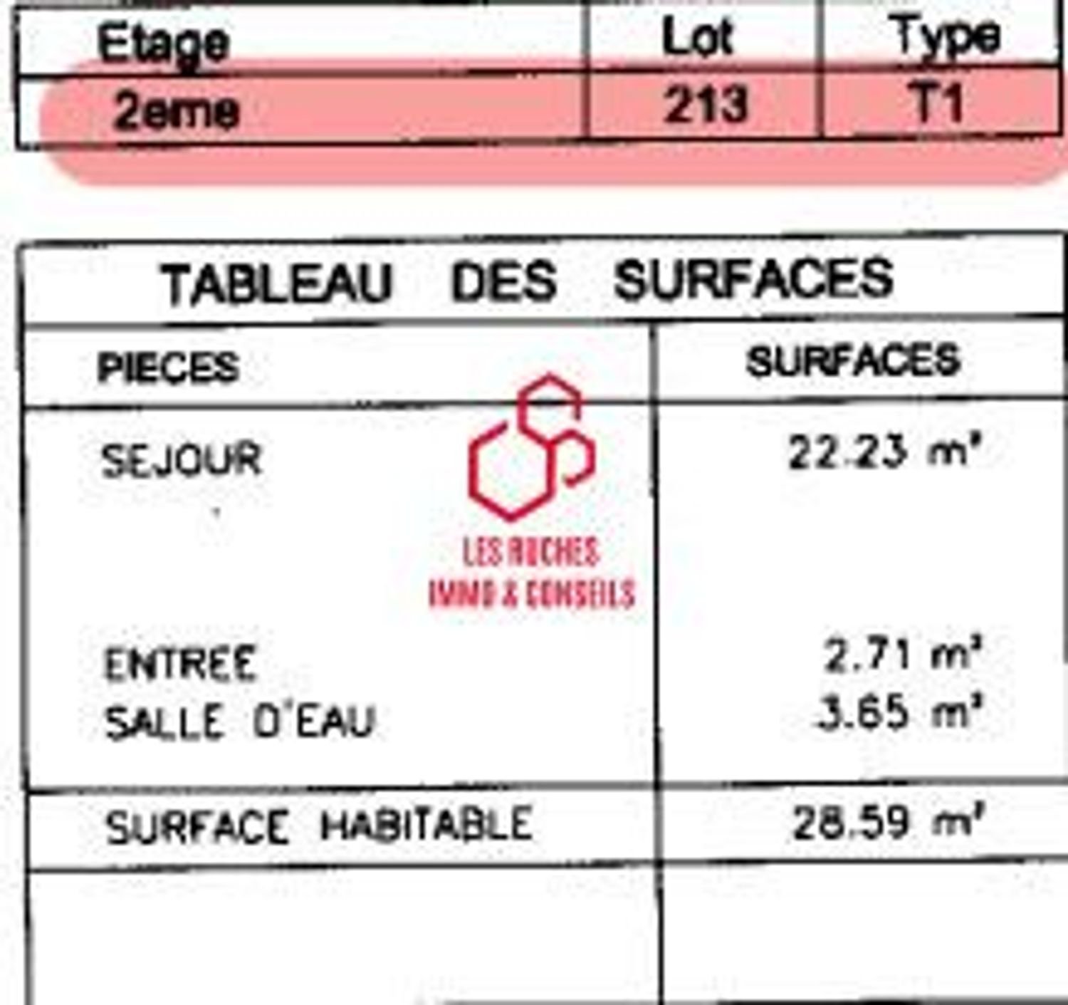 Appartement à vendre, 27m², Avon