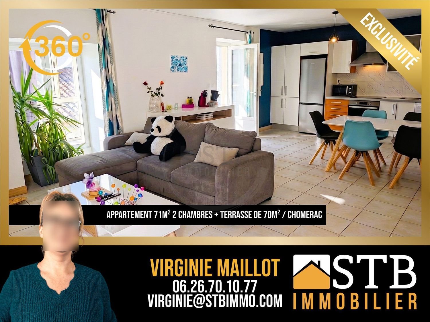 Appartement à vendre, 71m², Chomérac
