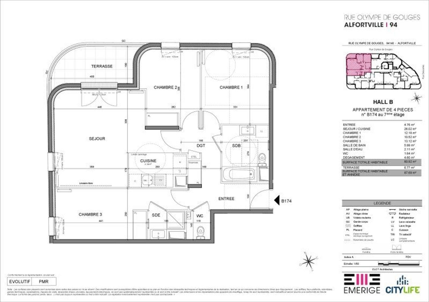 Appartement à vendre, 81m², Alfortville