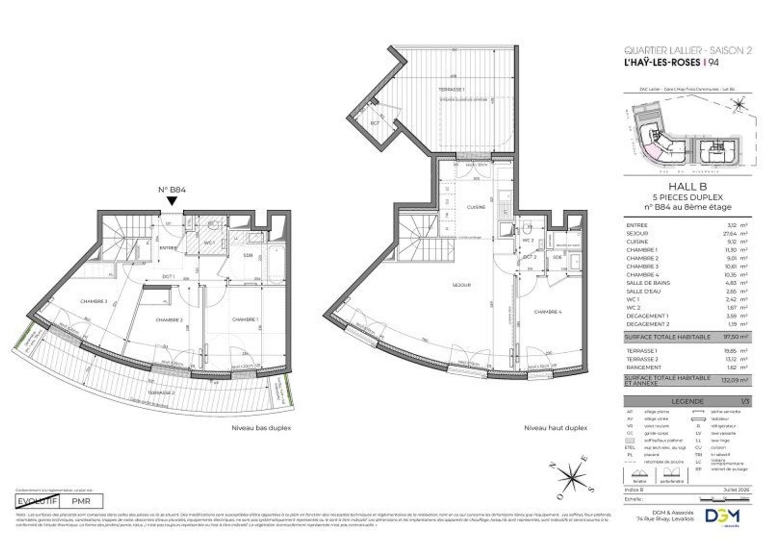 Appartement à vendre, 98m², L'Haÿ-les-Roses