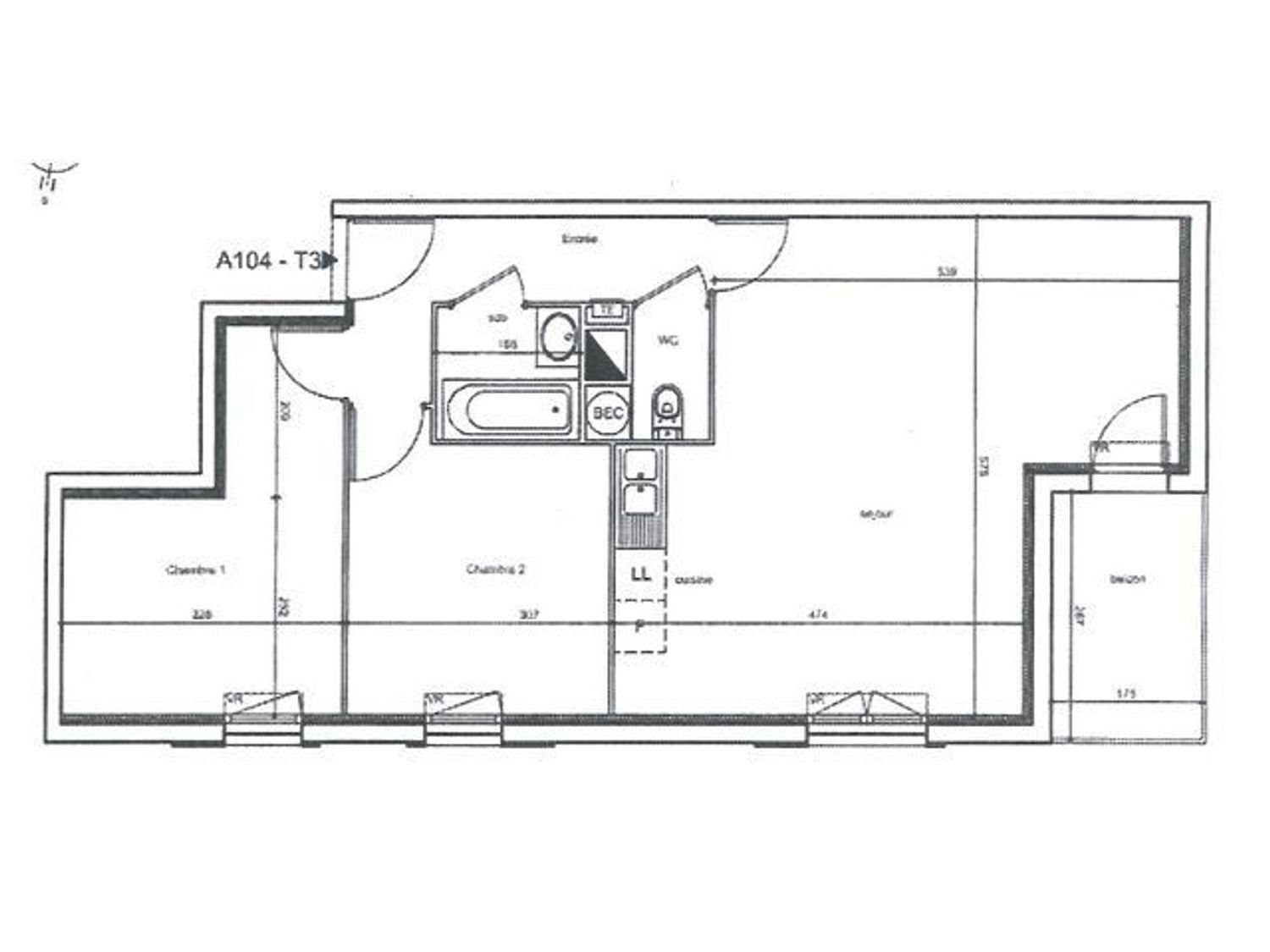 Appartement à louer, 60m², Nantes